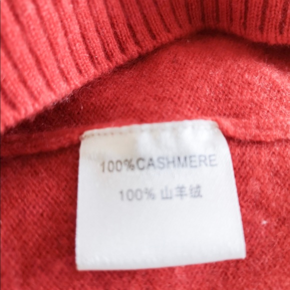 🆕 red cashmere sweater - Picture 4 of 4